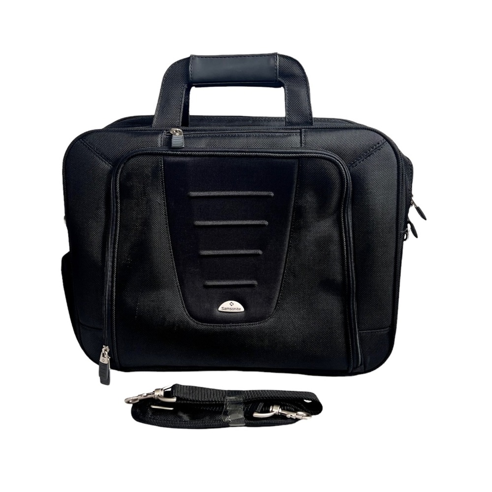 Samsonite Robust Briefcase Laptop Bag Travel Work Crossbody Messenger Like New